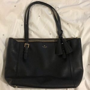 Kate Spade black large work tote